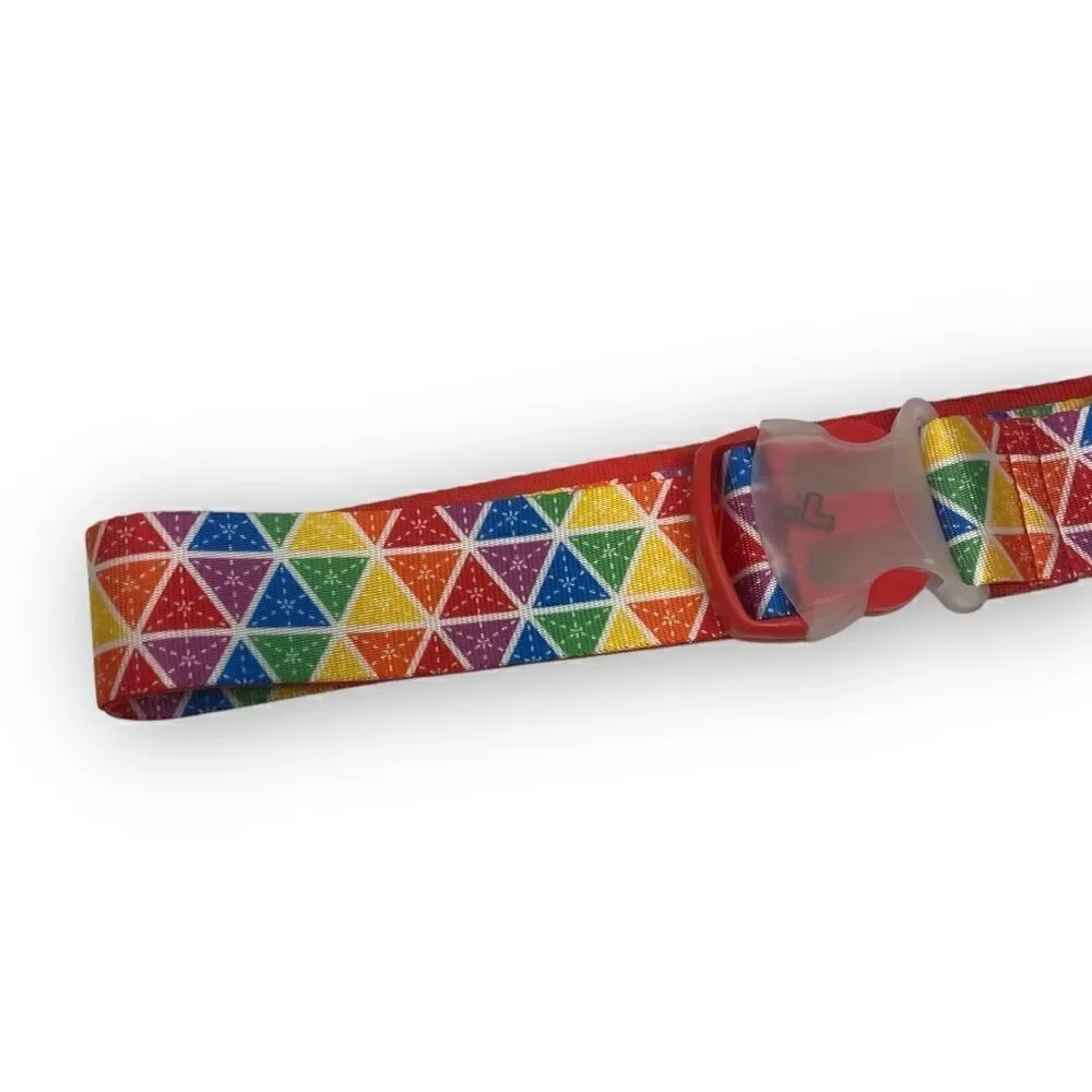 Travelon Luggage Strap 12132 Rainbow Print Preowned